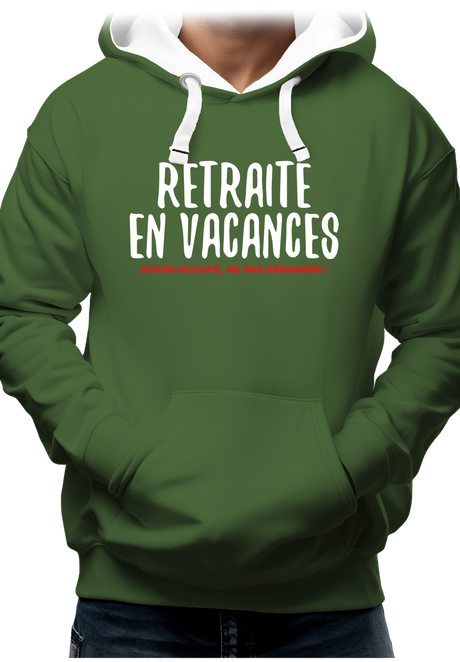 Sweat Adulte Retraité en vacances