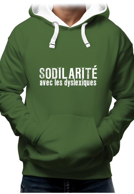 Sweat Adulte Sodilarité avec les dyslexiques