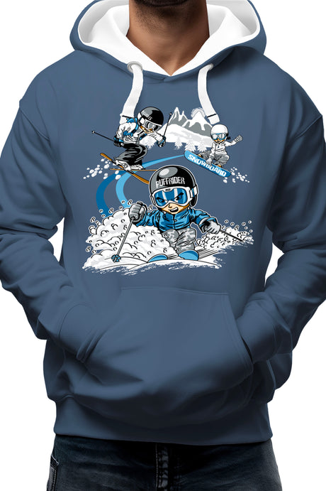 Sweat Enfant 3 garçons ski et surf