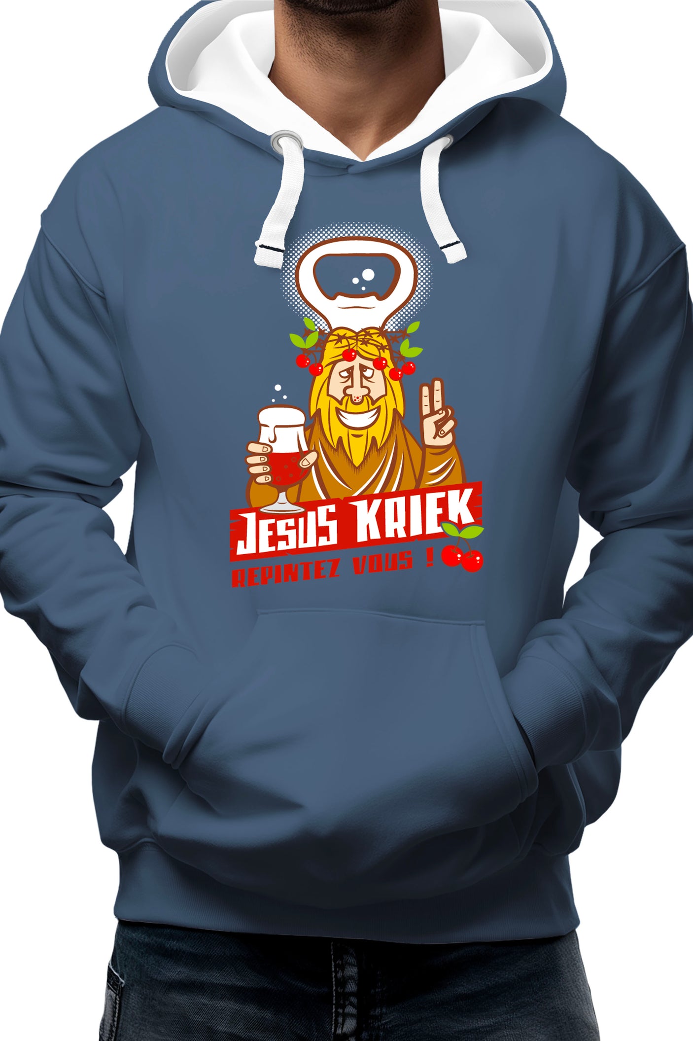 Sweat Adulte La bière Jesus Kriek