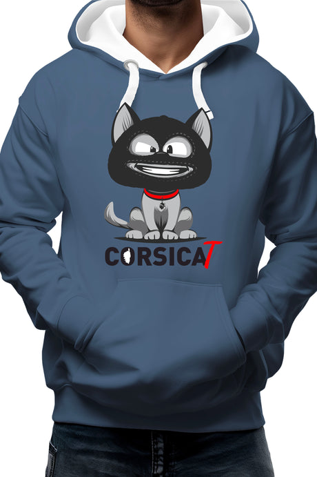 Sweat Enfant Chat Corse cagoulé