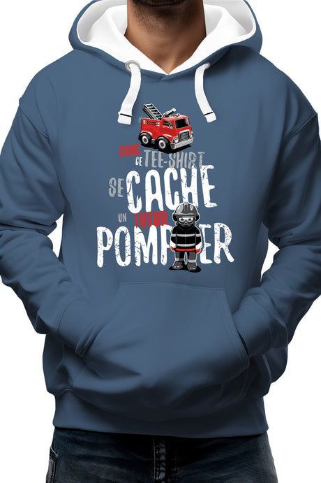Sweat Enfant Dans ce tee se cache un futur pompier