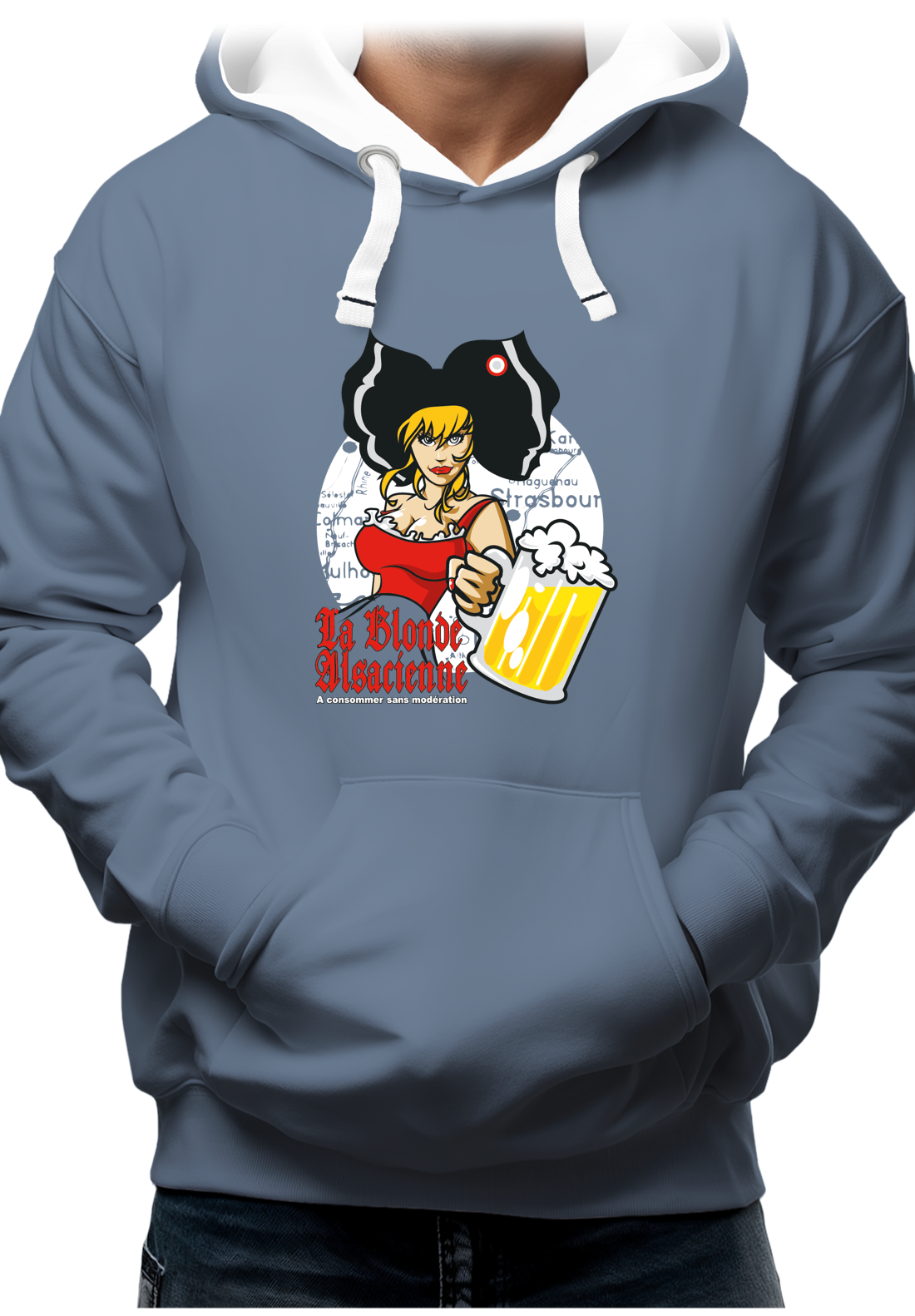 Sweat Adulte La blonde alsacienne