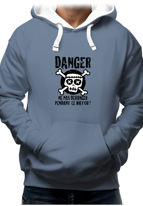 Sweat Adulte Danger Match ne pas déranger