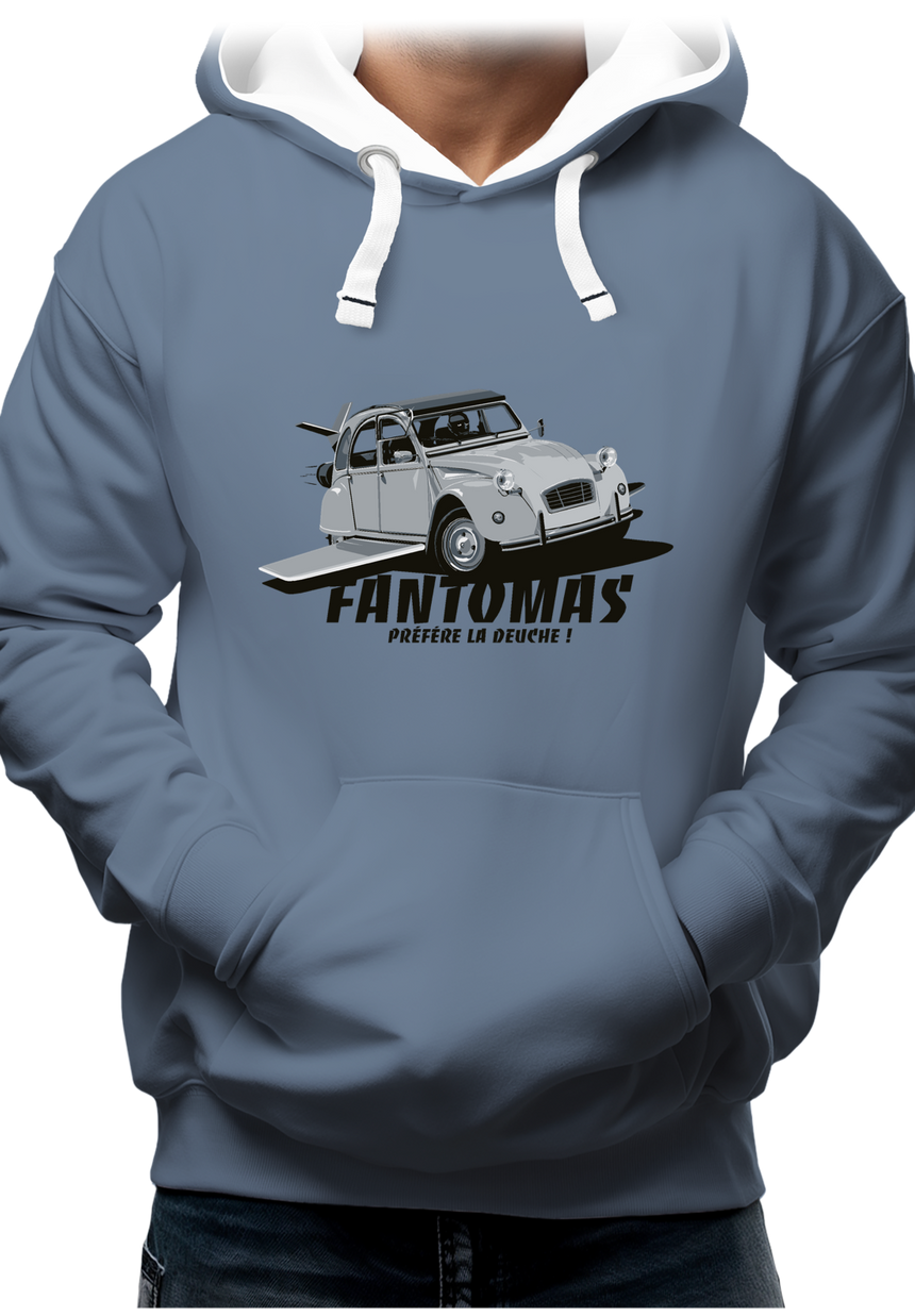 Sweat Adulte Voiture 2CV de Fantomas