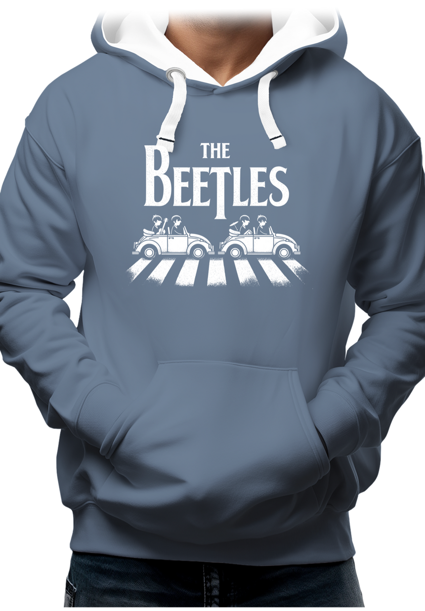 Sweat Adulte The beetles, voiture coccinelle qui traverse