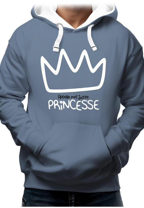 Sweat Adulte Appelle moi juste Princesse