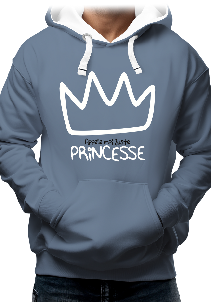 Sweat Adulte Appelle moi juste Princesse