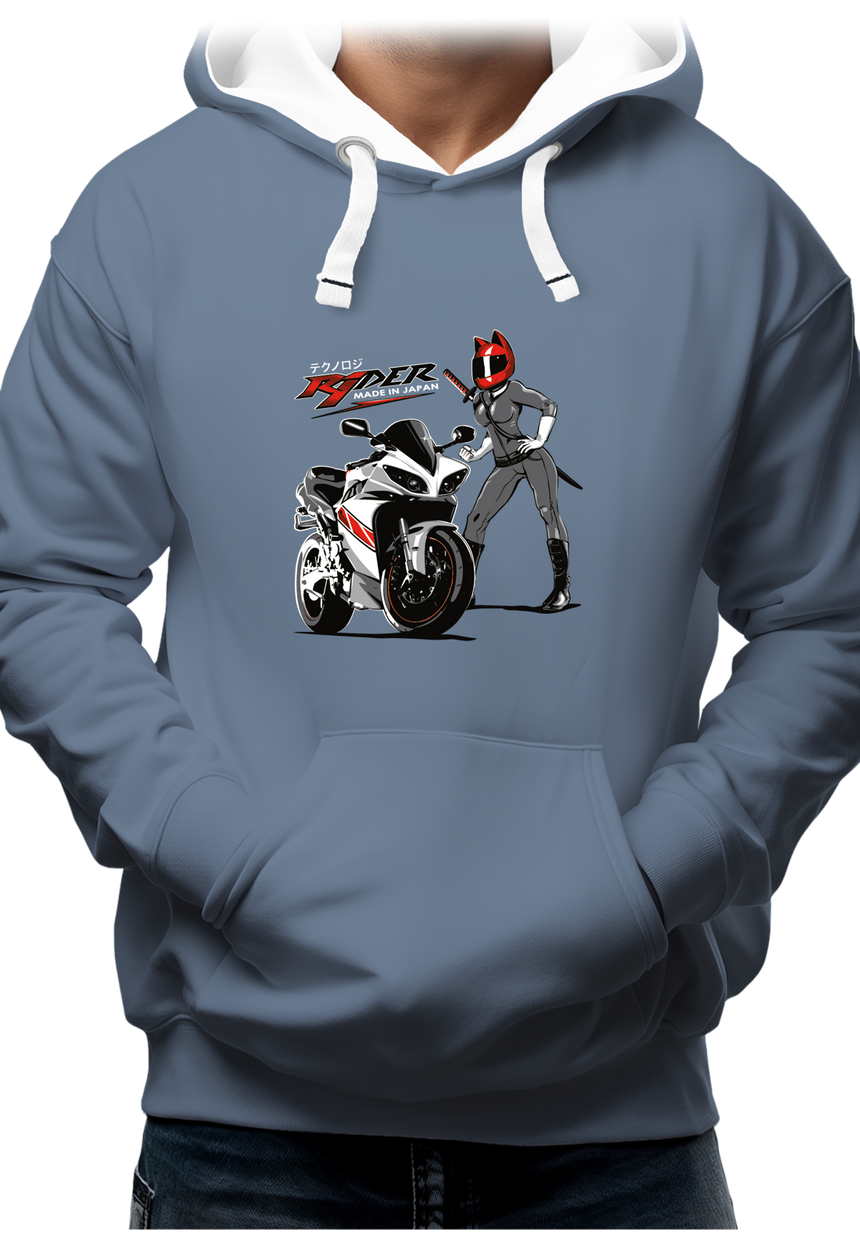 Sweat Adulte Moto R1 Made in Japan