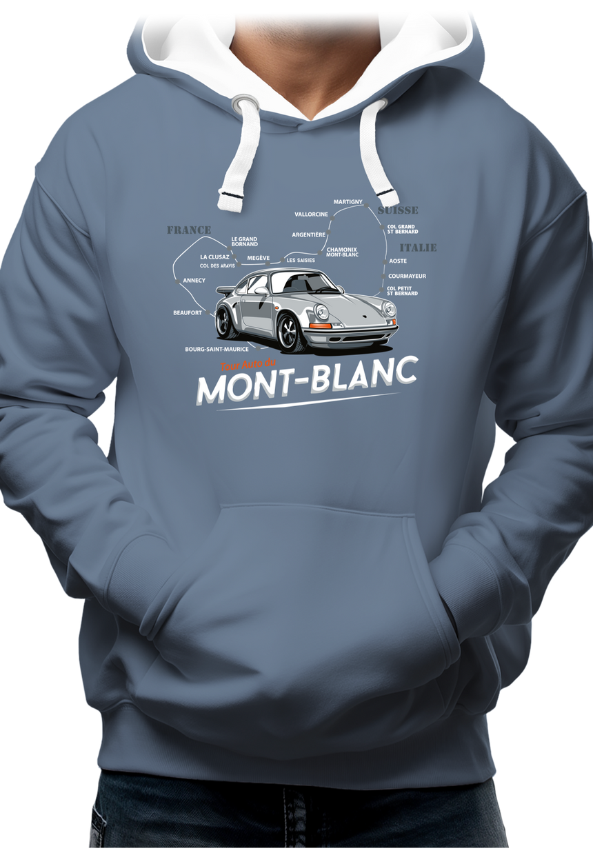 Sweat Adulte Le Tour du Mont blanc en Voiture Turbo