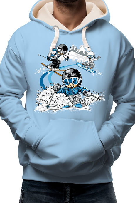 Sweat Enfant 3 garçons ski et surf