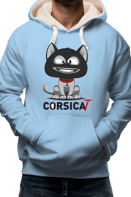 Sweat Enfant Chat Corse cagoulé