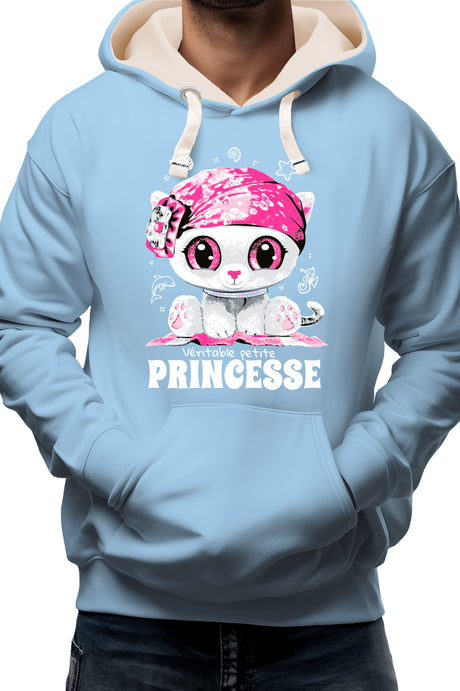 Sweat Enfant Veritable petite chatte princesse strass