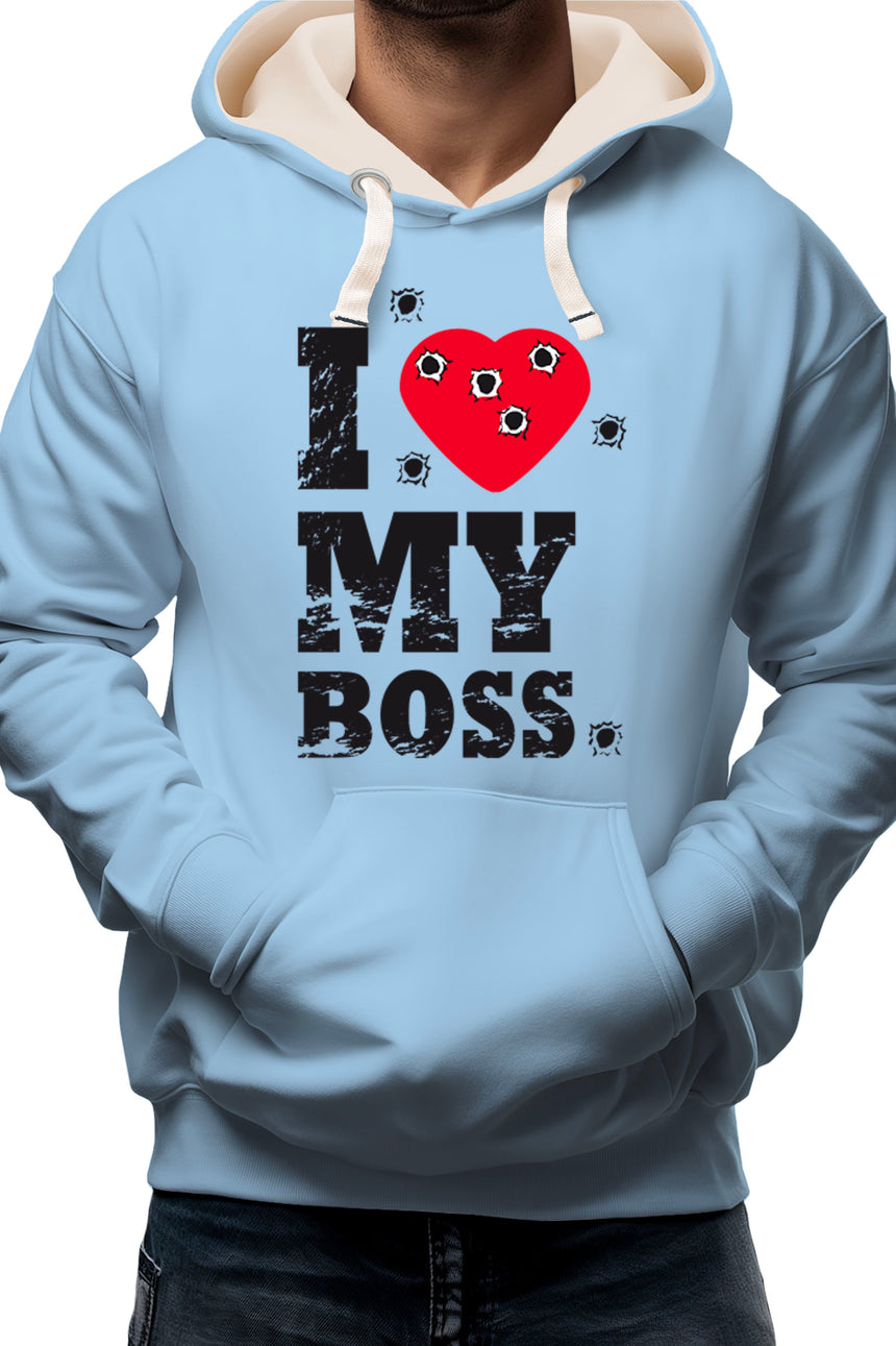 Sweat Adulte I Love My Boss cible de tire