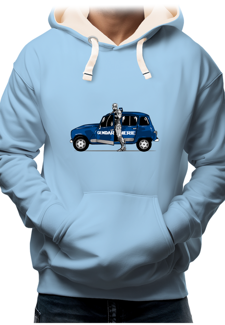 Sweat Adulte 4L Robot cop gendarme
