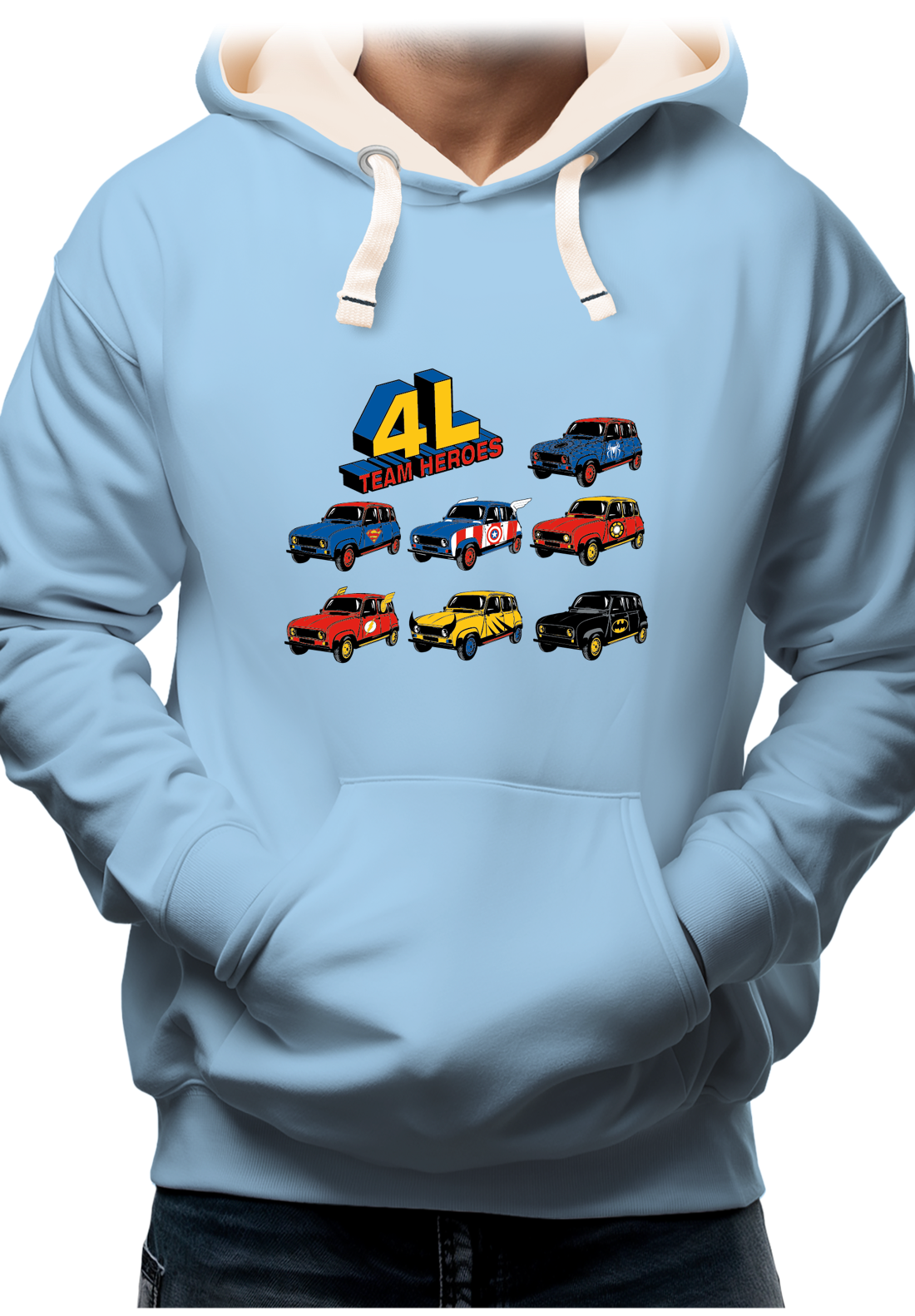 Sweat Adulte 4L Team super heroes