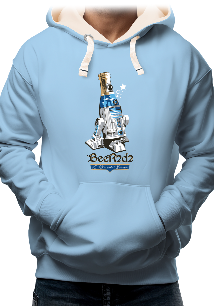 Sweat Adulte Beer2d2 la bière des étoiles