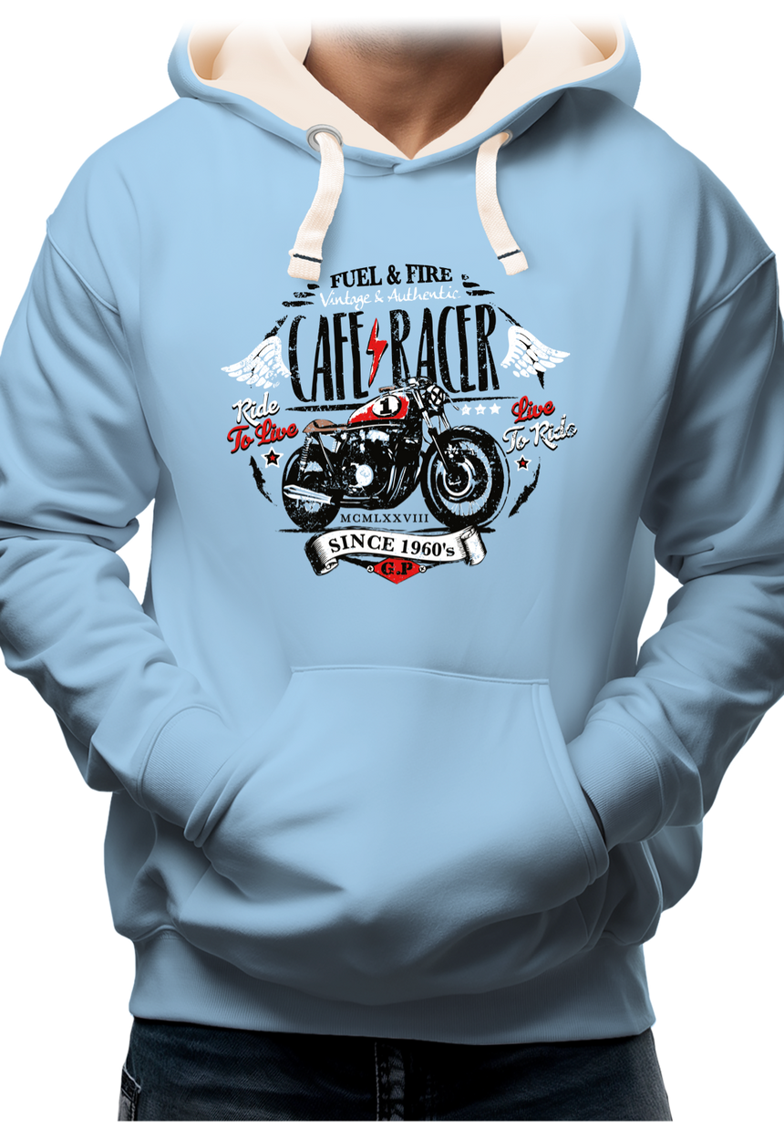 Sweat Adulte Moto Café racer