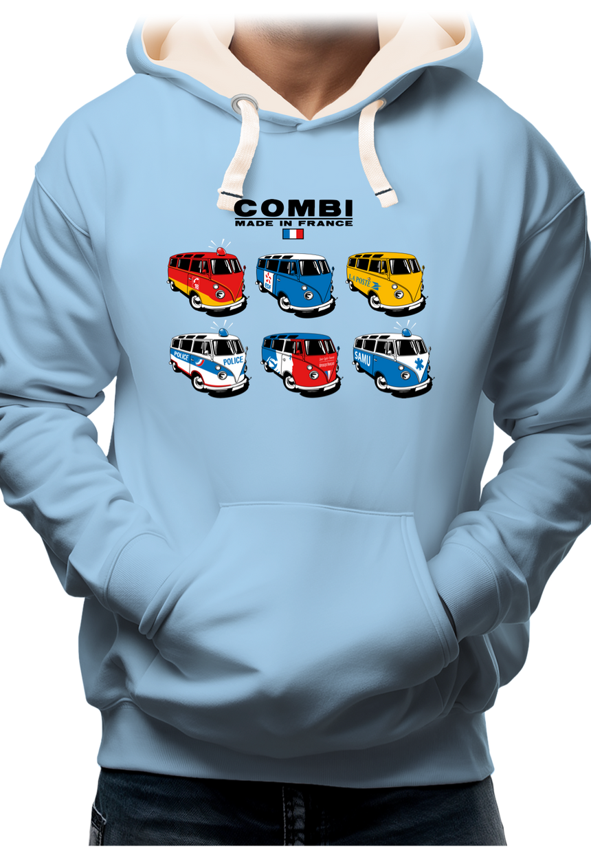 Sweat Adulte Combi de France, Pompier et Police