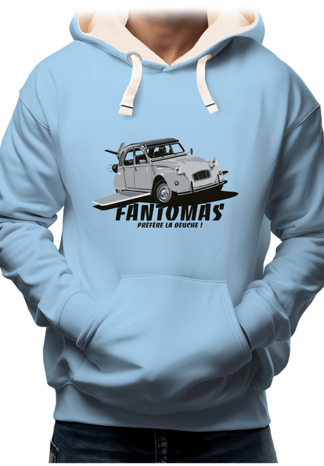 Sweat Adulte Voiture 2CV de Fantomas