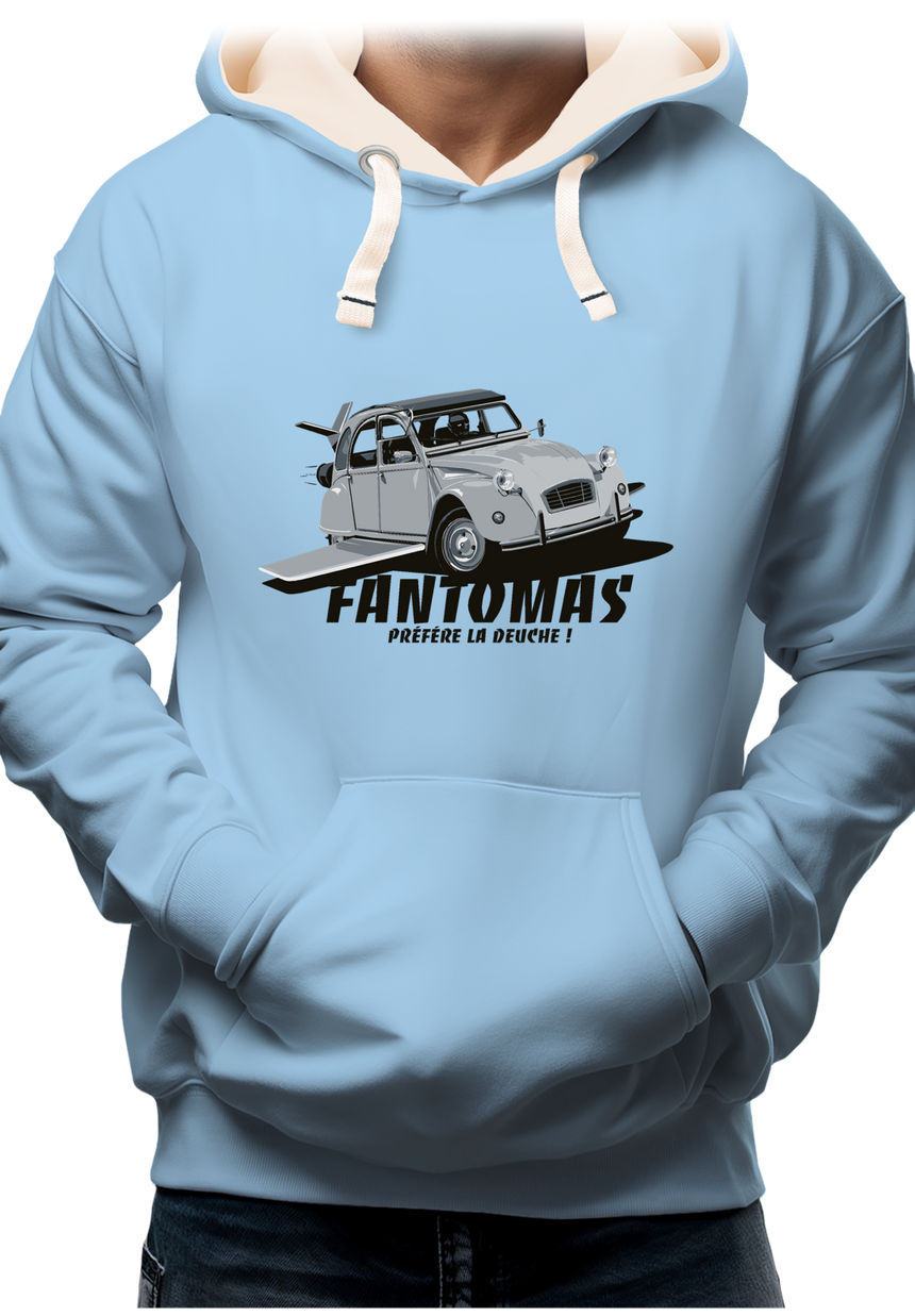 Sweat Adulte Voiture 2CV de Fantomas