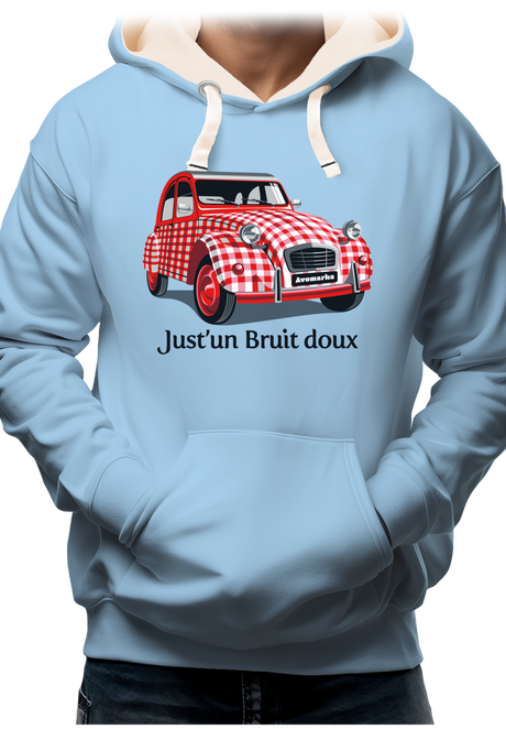 Sweat Adulte Voiture 2CV Just'un Bruit doux