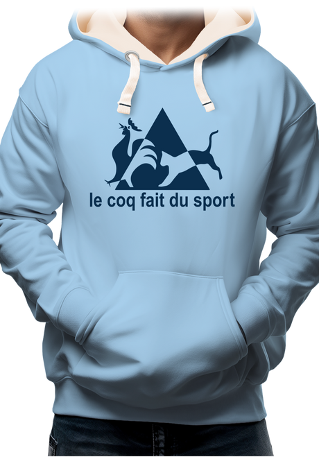 Sweat Adulte Le coq forcé au sport