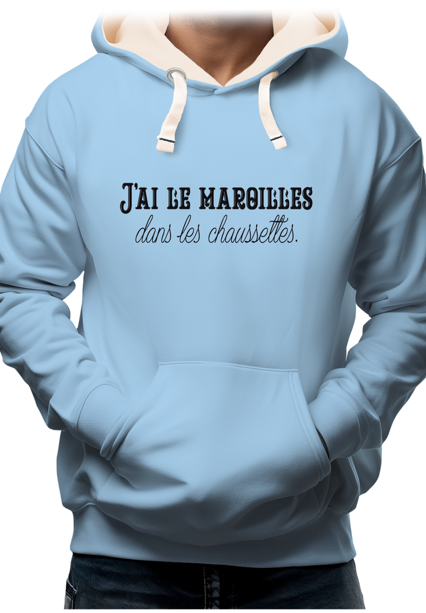 Sweat Adulte J'ai le maroilles dans les chaussettes