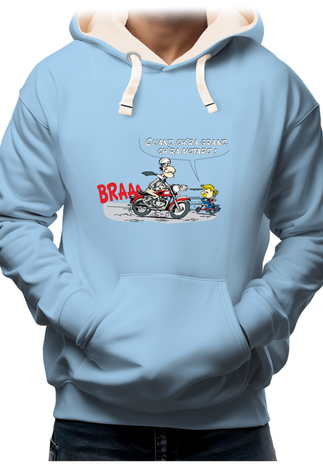 Sweat Adulte Motard et son fils