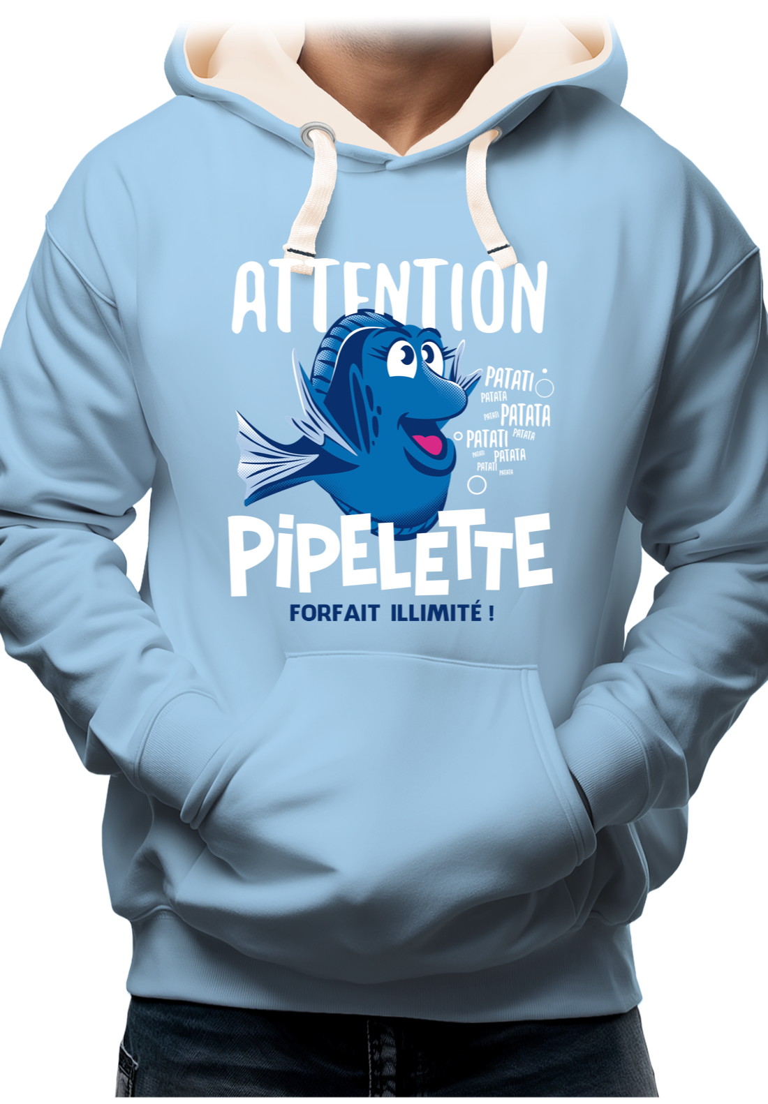 Sweat Adulte Attention Dory poisson pipelette