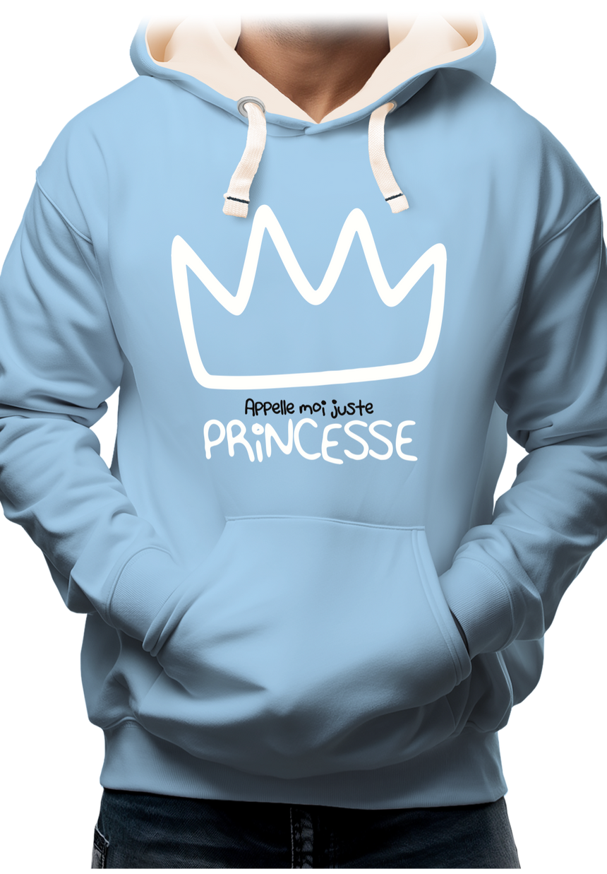 Sweat Adulte Appelle moi juste Princesse
