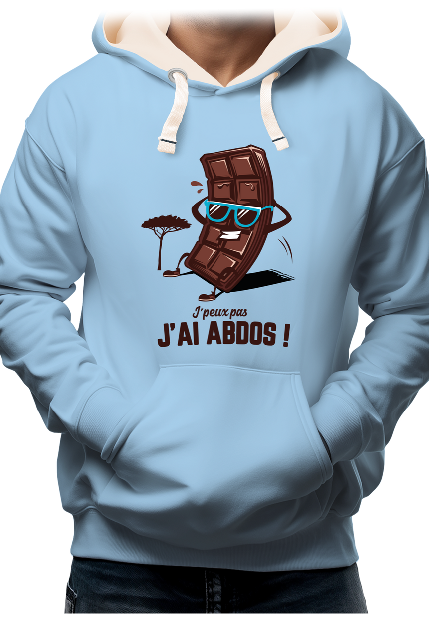 Sweat Adulte J'peux pas j'ai abdos