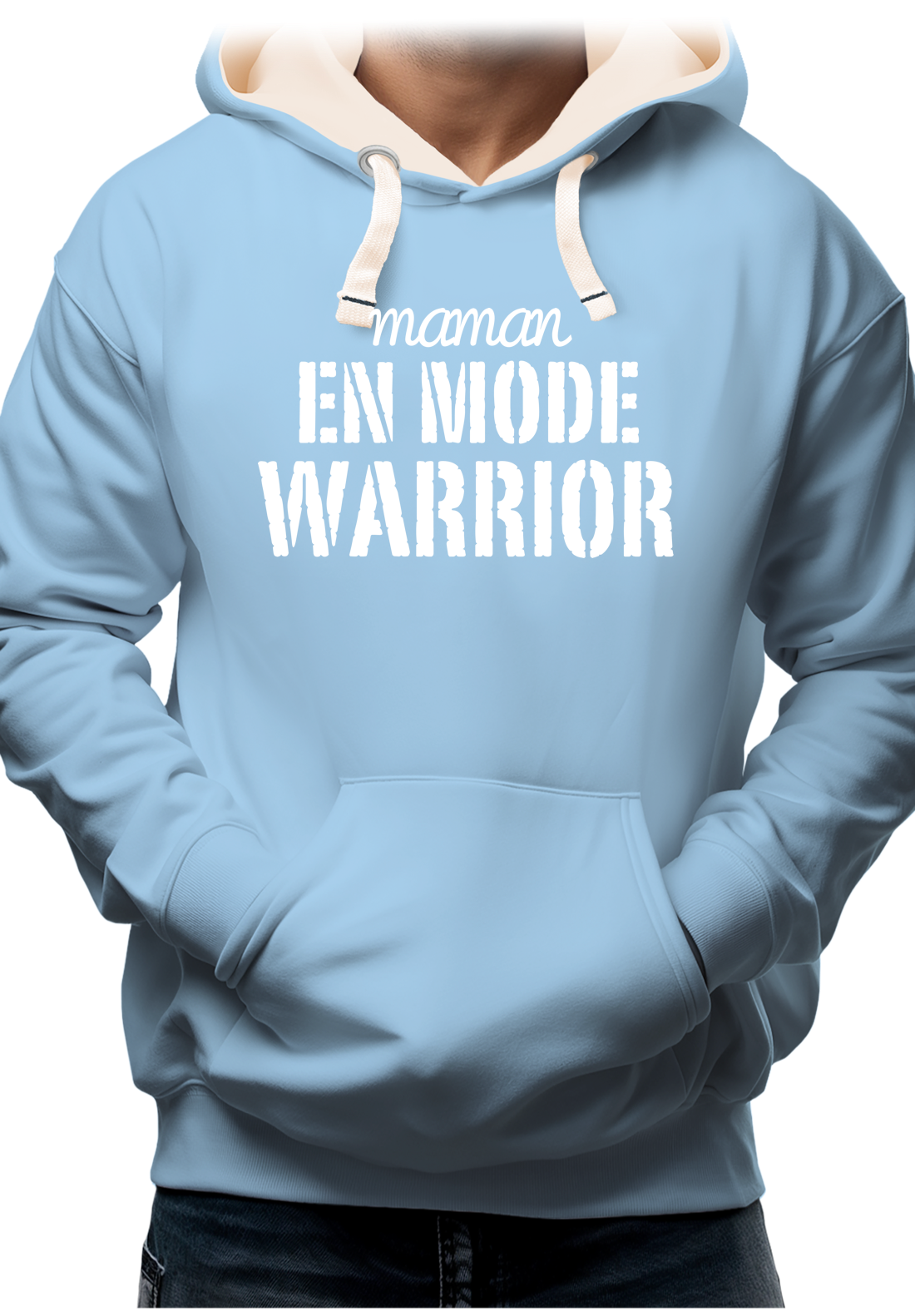 Sweat Adulte Maman en mode warrior