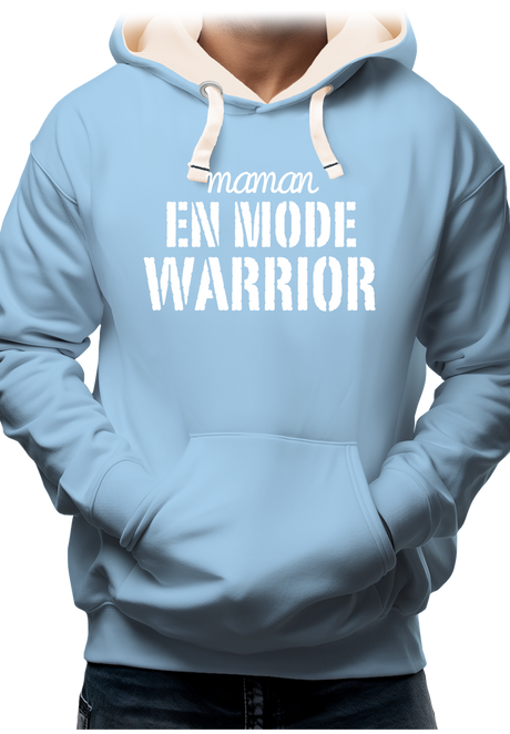 Sweat Adulte Maman en mode warrior