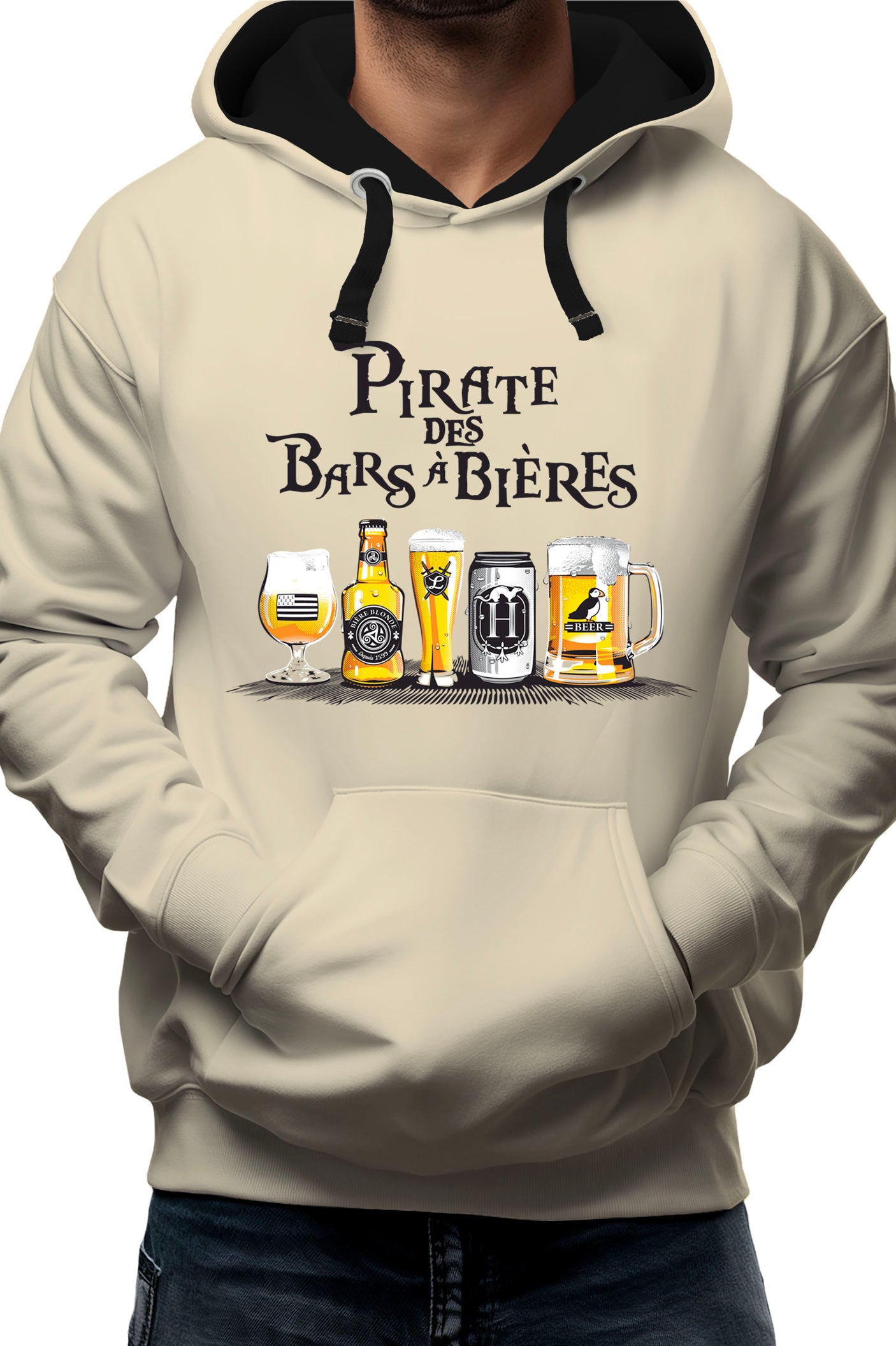 Sweat Adulte Pirates des bars a bieres