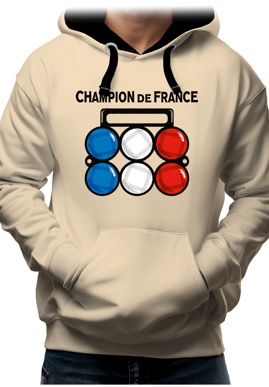 Sweat Adulte Champion de France de pétanque