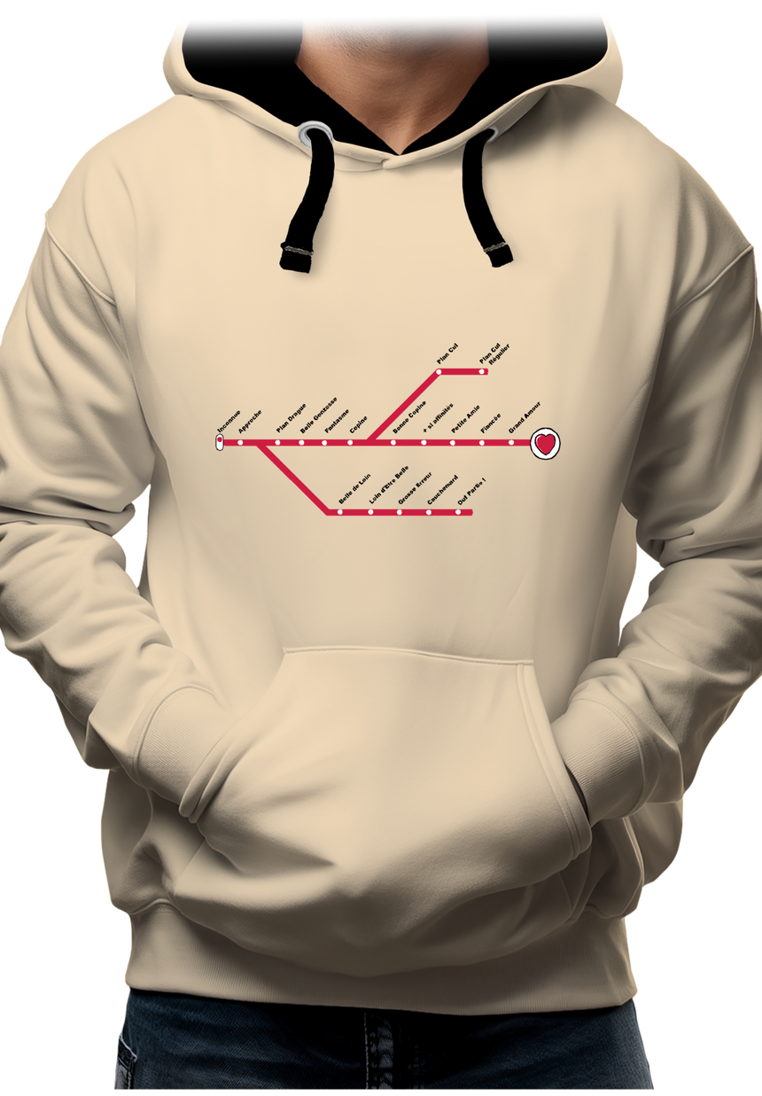 Sweat Adulte Love Line Homme