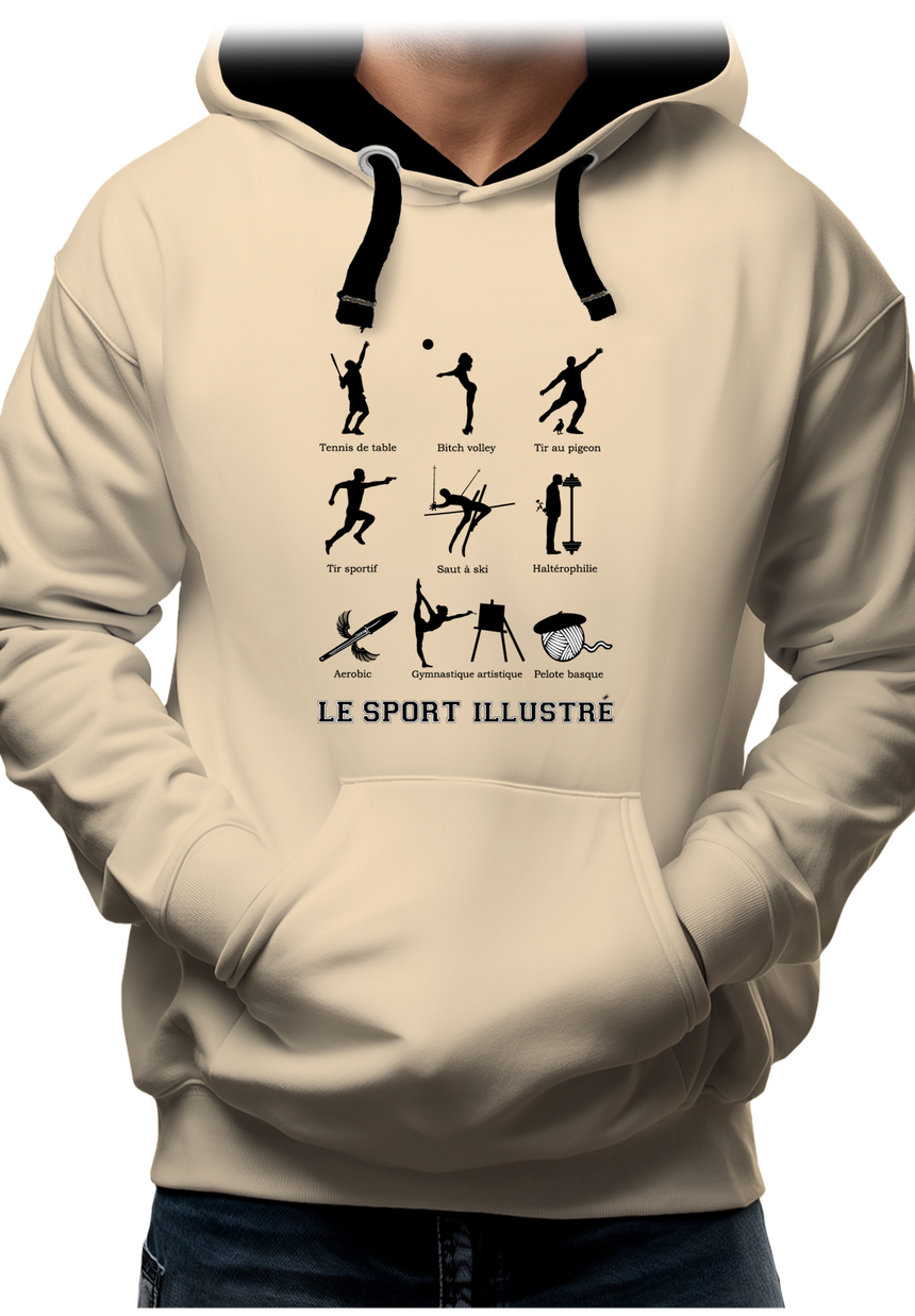 Sweat Adulte Sport Illustré made in Pays Basque