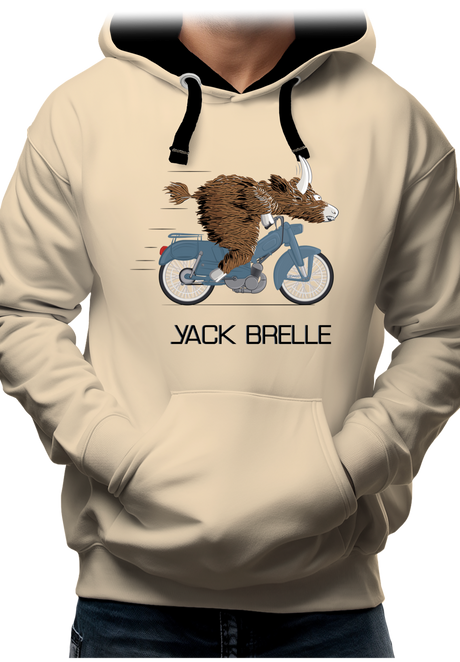 Sweat Adulte Yack Brelle en moto