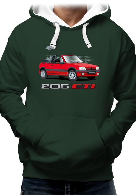 Sweat Adulte Voiture 205 CTI