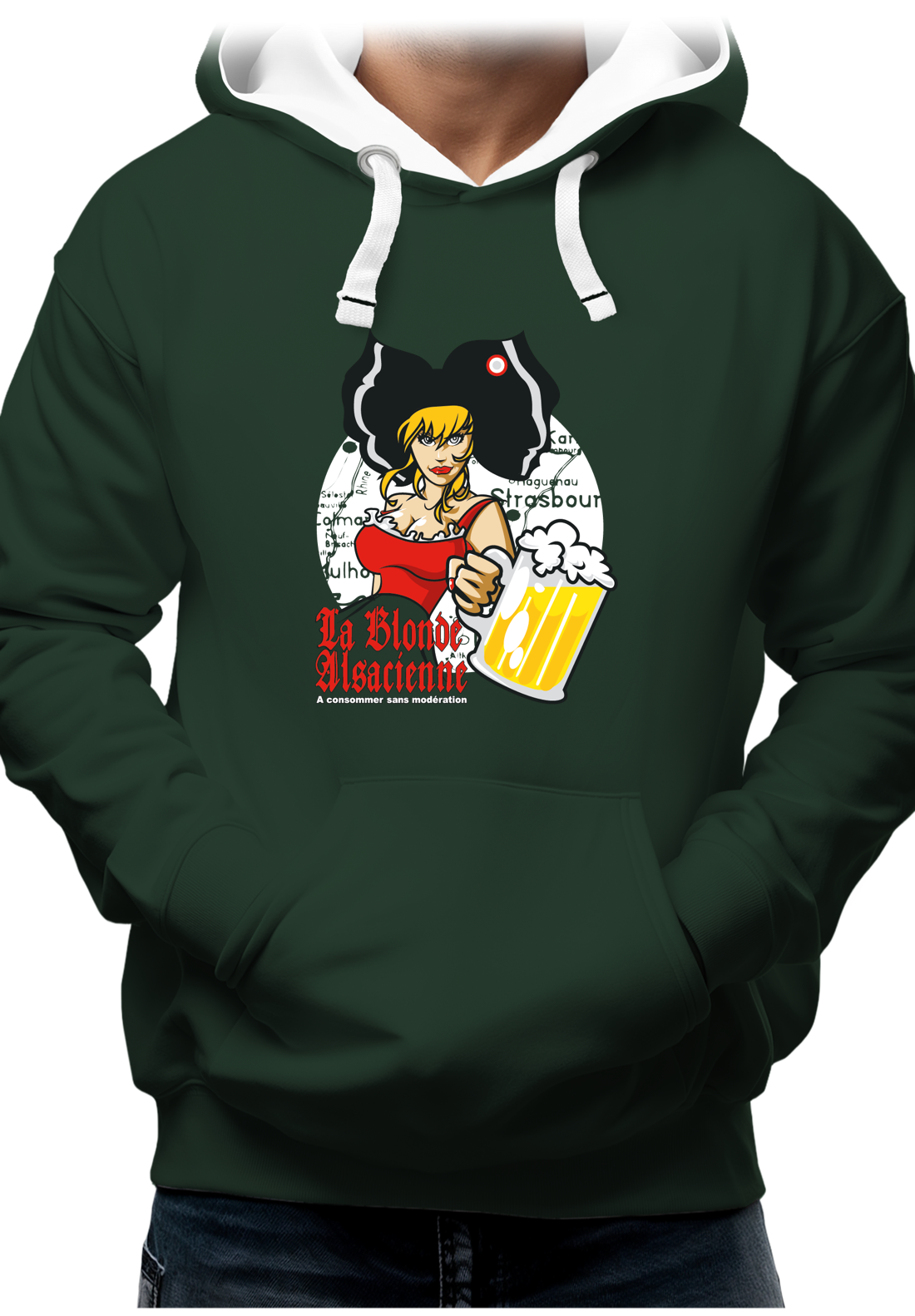 Sweat Adulte La blonde alsacienne