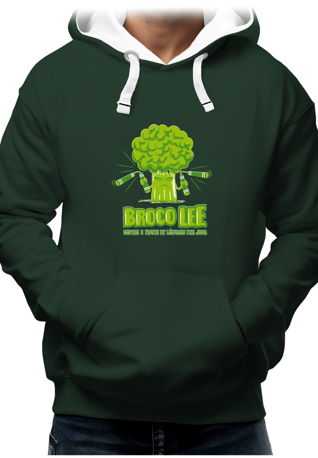 Sweat Adulte Broco Lee contre 5 fruits et légumes