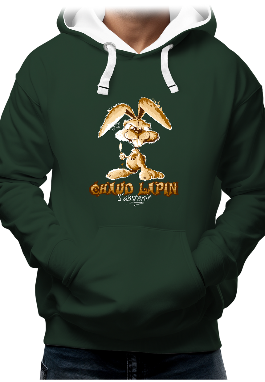 Sweat Adulte Chaud lapin s'abstenir