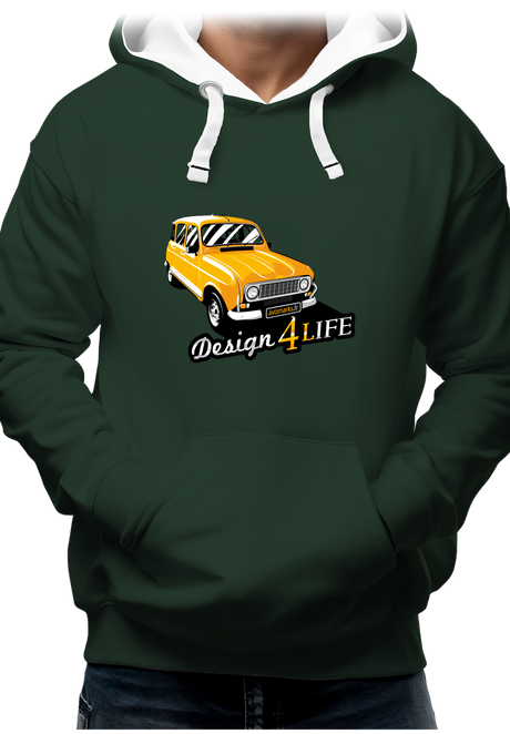 Sweat Adulte Voiture Design 4L