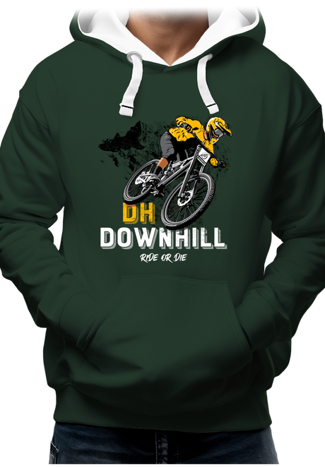 Sweat Adulte Vélo DH Downhill, Ride or die