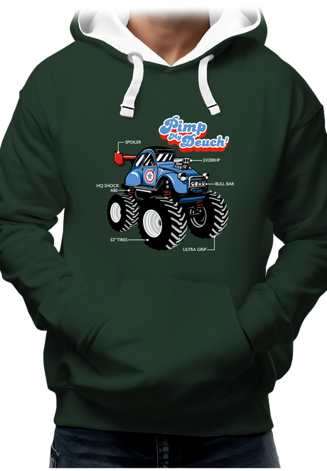 Sweat Adulte Voiture Monster 2CV