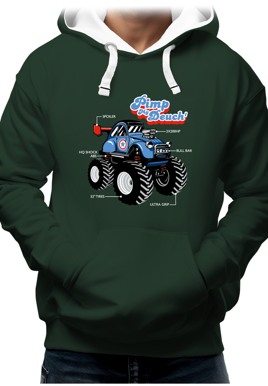 Sweat Adulte Voiture Monster 2CV