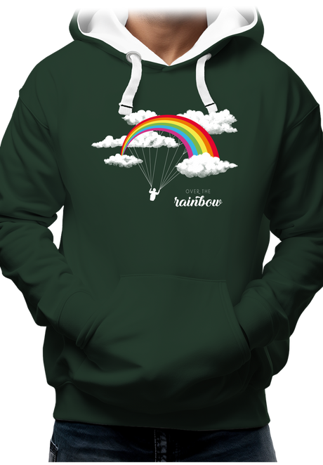 Sweat Adulte Parapente arc en ciel