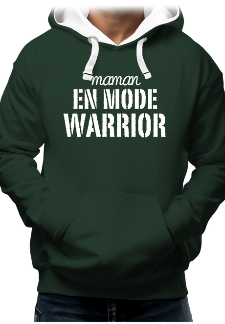 Sweat Adulte Maman en mode warrior