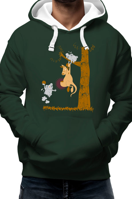 Sweat Adulte Basket kangourou et koala